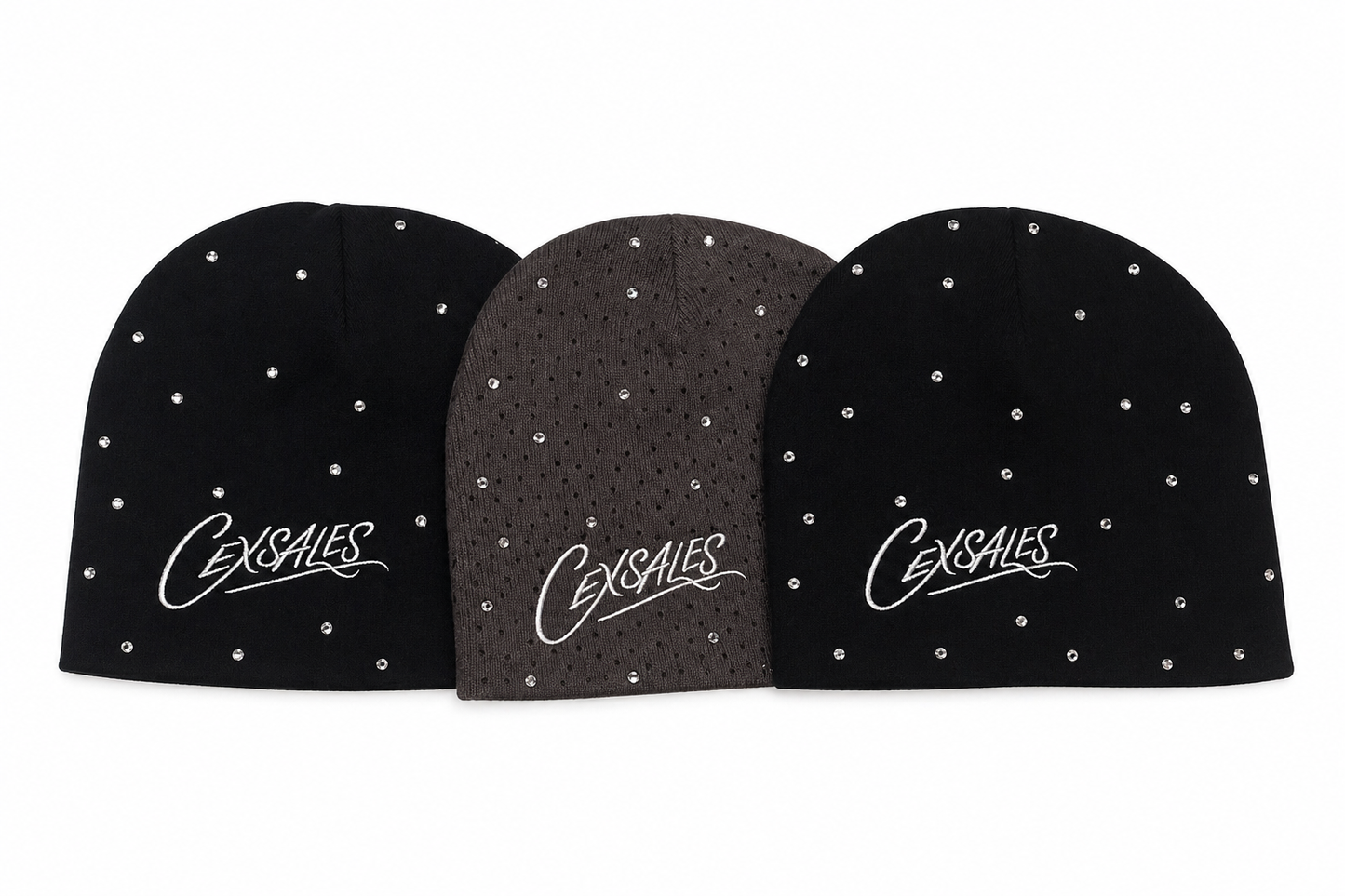 CEX (CoteExotic) Rhinestone beanie