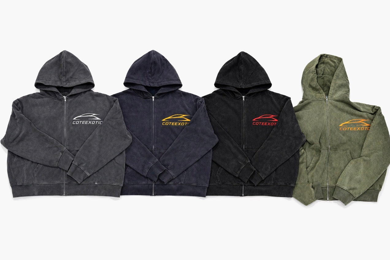 Côte exotic washed hoodie