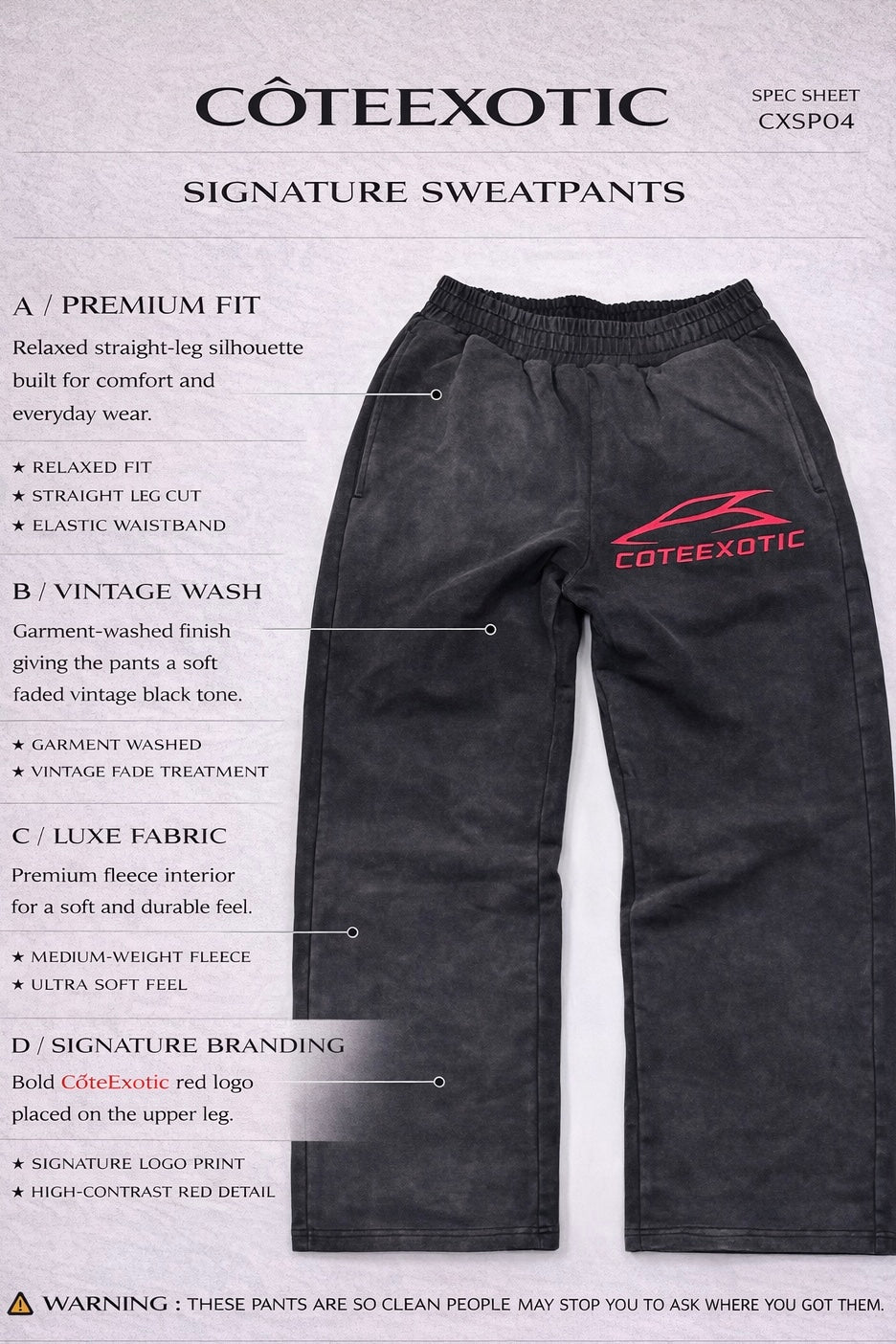 Côte exotic Oversized bottoms