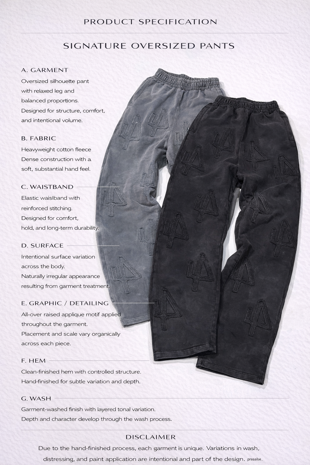 Signature oversized sweatpants