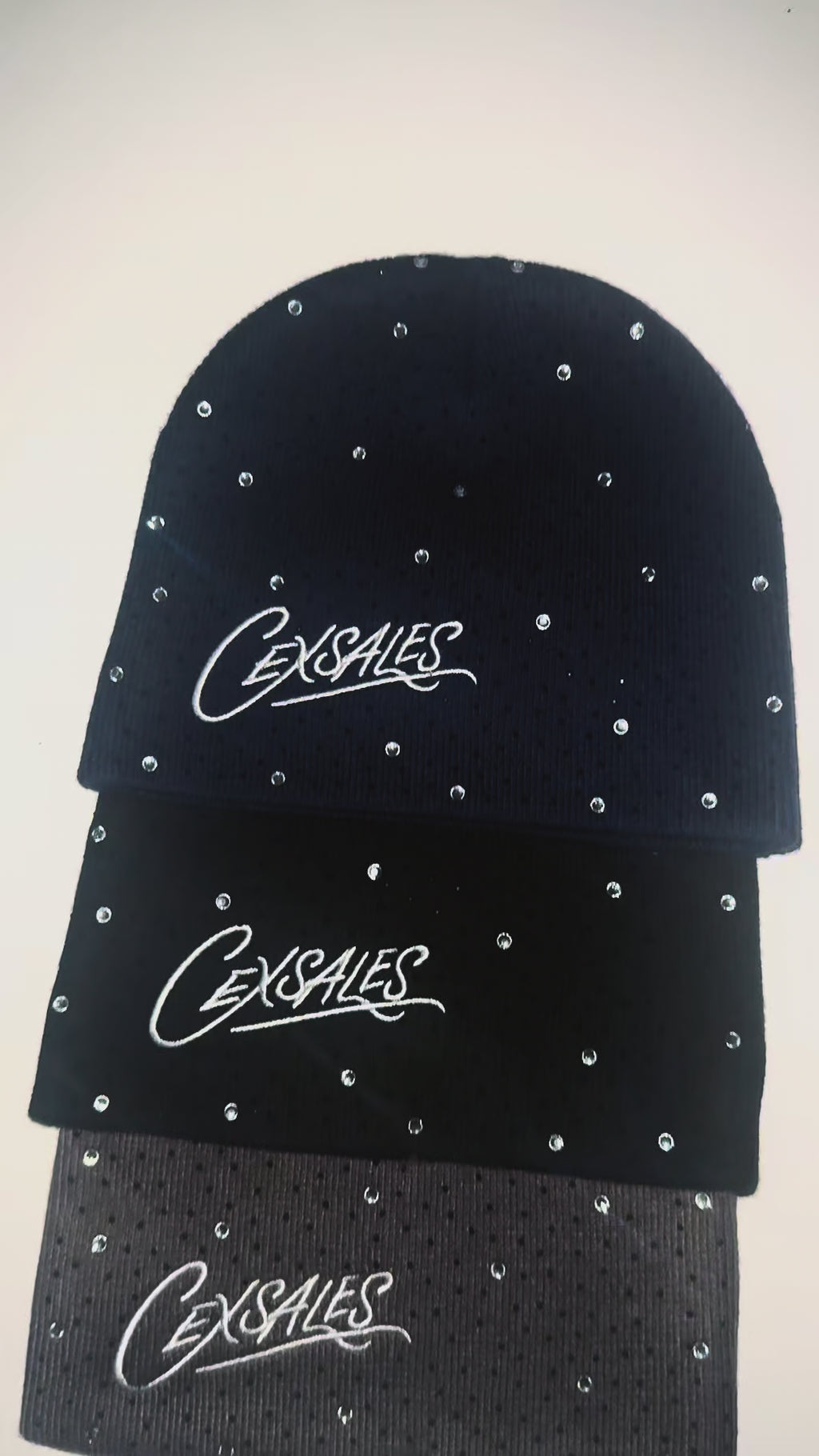 CEX (CoteExotic) Rhinestone beanie